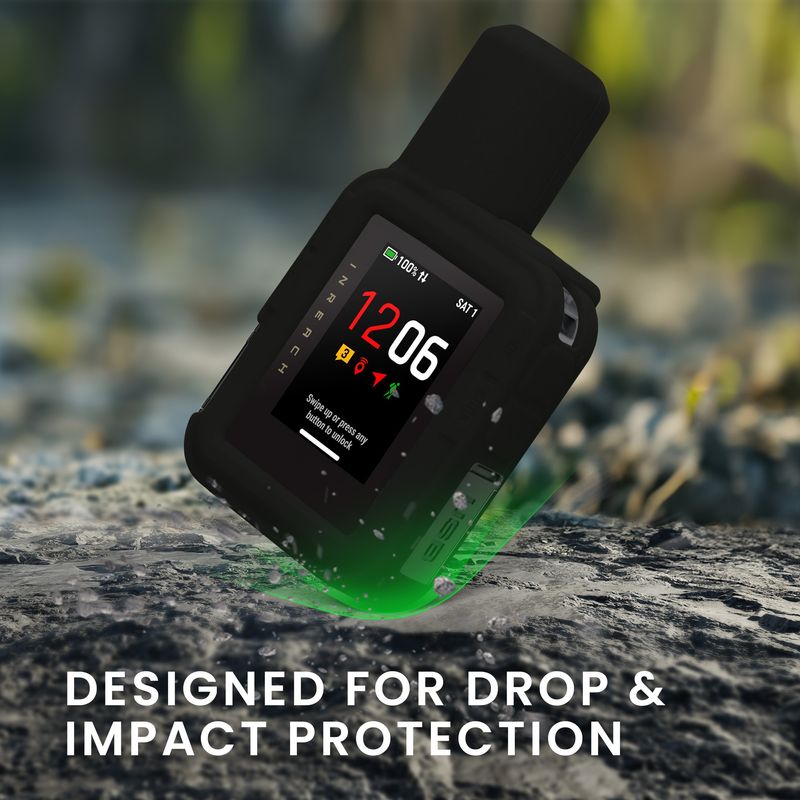Sport si Outdoor - Ciclism - Accesorii pentru biciclete - Suporturi accesorii biciclete - Husa GPS Kwmobile pentru Garmin inReach Mini 3/Mini 3 Plus, anti-alunecare, silicon, negru - Infinity.ro