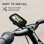 Sport si Outdoor - Ciclism - Accesorii pentru biciclete - Suporturi accesorii biciclete - Husa GPS Kwmobile pentru Wahoo ELEMNT ROAM V2, anti-alunecare, silicon, negru - Infinity.ro