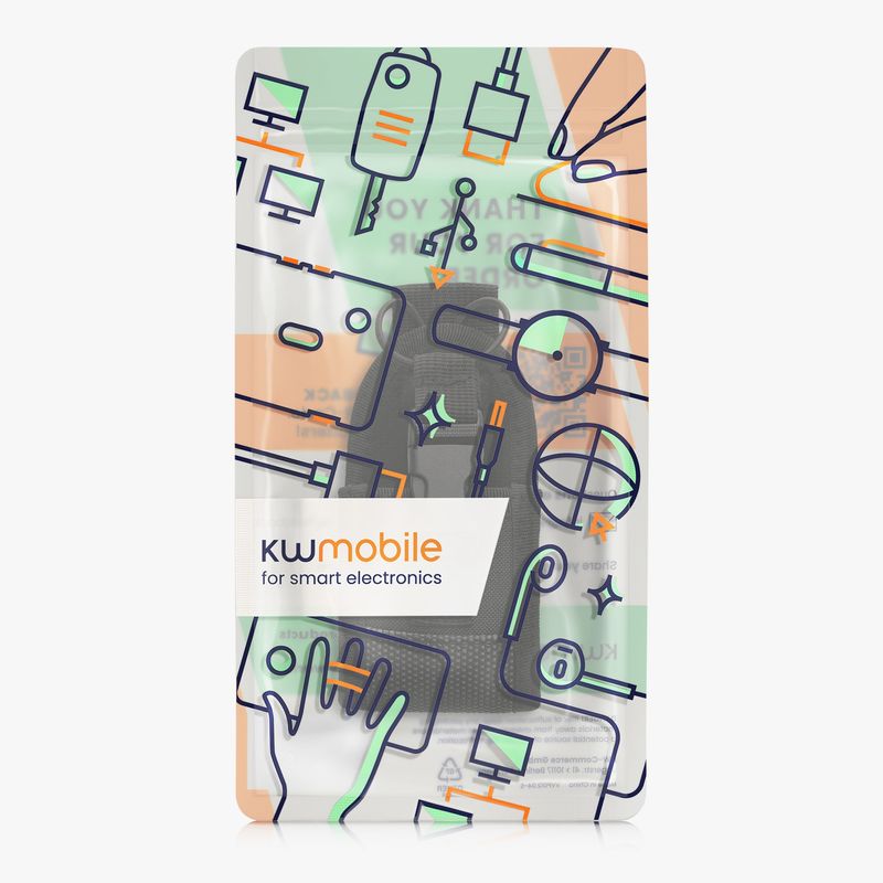 Sport si Outdoor - Ciclism - Accesorii pentru biciclete - Suporturi accesorii biciclete - Husa GPS Kwmobile pentru Garmin Alpha 300 200 100/GPSMAP 67i 65s 66i 79s 79sc, curea reglabila, EVA, negru - Infinity.ro
