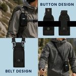 Sport si Outdoor - Ciclism - Accesorii pentru biciclete - Suporturi accesorii biciclete - Husa GPS Kwmobile pentru Garmin Alpha 300 200 100/GPSMAP 67i 65s 66i 79s 79sc, curea reglabila, EVA, negru - Infinity.ro