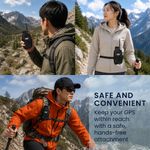 Sport si Outdoor - Ciclism - Accesorii pentru biciclete - Suporturi accesorii biciclete - Husa GPS Kwmobile pentru Garmin Alpha 300 200 100/GPSMAP 67i 65s 66i 79s 79sc, curea reglabila, EVA, negru - Infinity.ro