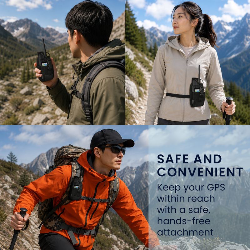 Sport si Outdoor - Ciclism - Accesorii pentru biciclete - Suporturi accesorii biciclete - Husa GPS Kwmobile pentru Garmin Alpha 300 200 100/GPSMAP 67i 65s 66i 79s 79sc, curea reglabila, EVA, negru - Infinity.ro