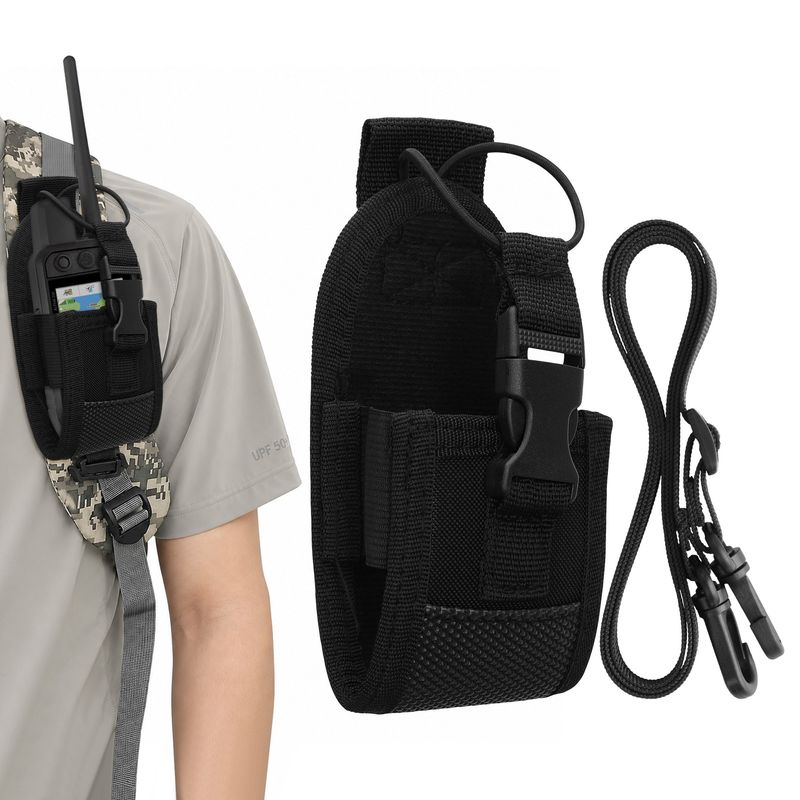 Sport si Outdoor - Ciclism - Accesorii pentru biciclete - Suporturi accesorii biciclete - Husa GPS Kwmobile pentru Garmin Alpha 300 200 100/GPSMAP 67i 65s 66i 79s 79sc, curea reglabila, EVA, negru - Infinity.ro