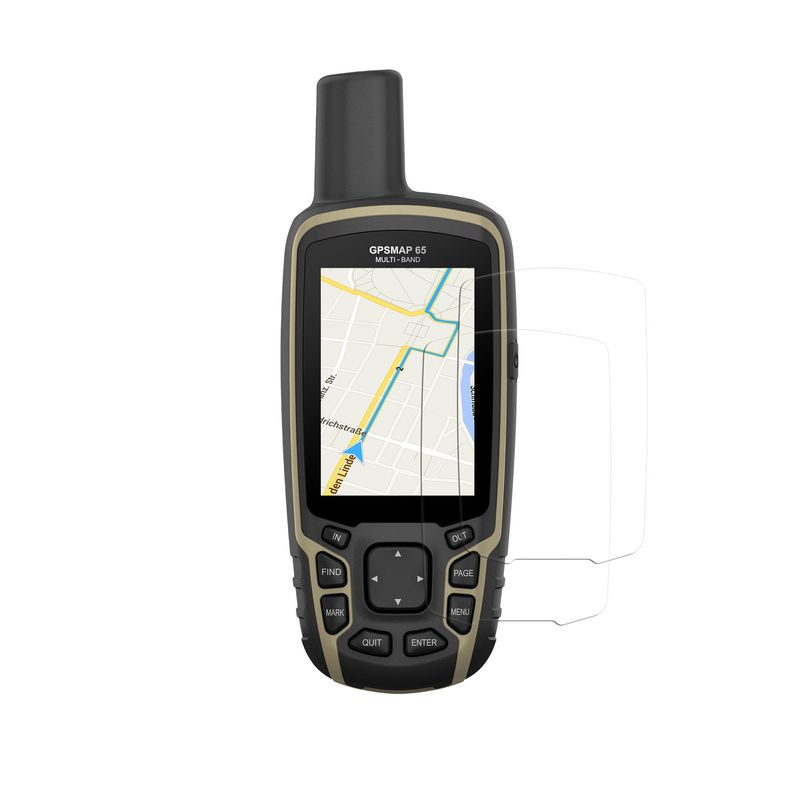 Sport si Outdoor - Ciclism - Accesorii pentru biciclete - Suporturi accesorii biciclete - Set 2 folii protectie Kwmobile pentru Garmin GPSMAP 62/62sc/64/64st/65/65sr, aplicare fara bule, PET, transparent - Infinity.ro