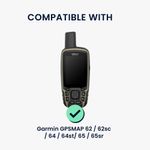 Sport si Outdoor - Ciclism - Accesorii pentru biciclete - Suporturi accesorii biciclete - Set 2 folii protectie Kwmobile pentru Garmin GPSMAP 62/62sc/64/64st/65/65sr, aplicare fara bule, PET, transparent - Infinity.ro