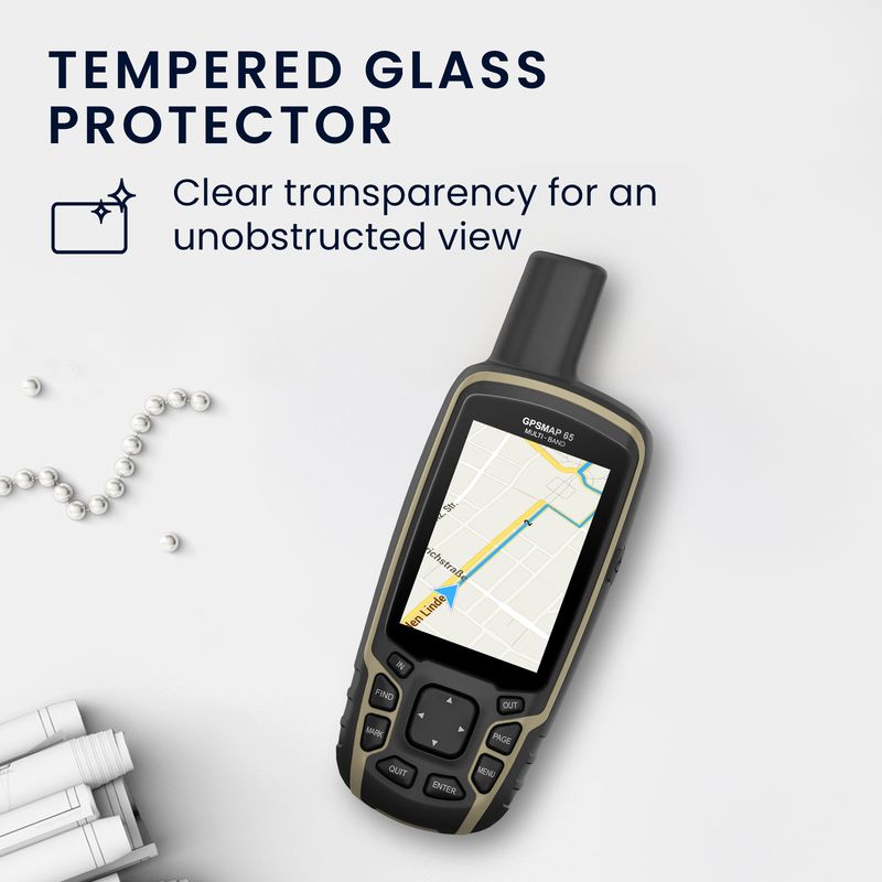 Sport si Outdoor - Ciclism - Accesorii pentru biciclete - Suporturi accesorii biciclete - Set 2 folii protectie Kwmobile pentru Garmin GPSMAP 62/62sc/64/64st/65/65sr, aplicare fara bule, PET, transparent - Infinity.ro