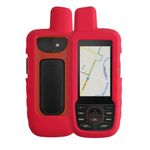 Sport si Outdoor - Ciclism - Accesorii pentru biciclete - Suporturi accesorii biciclete - Husa GPS Kwmobile pentru Garmin GPSMAP 66i/GPSMAP 67i, anti-alunecare, silicon, rosu - Infinity.ro