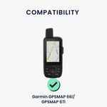 Sport si Outdoor - Ciclism - Accesorii pentru biciclete - Suporturi accesorii biciclete - Husa GPS Kwmobile pentru Garmin GPSMAP 66i/GPSMAP 67i, anti-alunecare, silicon, rosu - Infinity.ro
