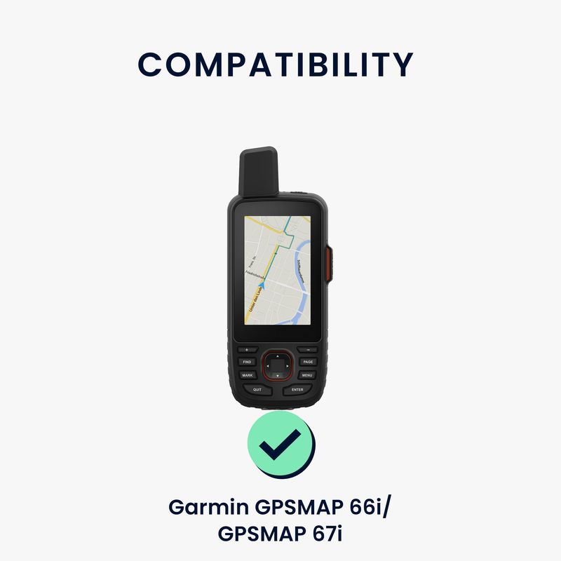 Sport si Outdoor - Ciclism - Accesorii pentru biciclete - Suporturi accesorii biciclete - Husa GPS Kwmobile pentru Garmin GPSMAP 66i/GPSMAP 67i, anti-alunecare, silicon, rosu - Infinity.ro