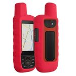 Sport si Outdoor - Ciclism - Accesorii pentru biciclete - Suporturi accesorii biciclete - Husa GPS Kwmobile pentru Garmin GPSMAP 66i/GPSMAP 67i, anti-alunecare, silicon, rosu - Infinity.ro