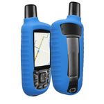 Sport si Outdoor - Ciclism - Accesorii pentru biciclete - Suporturi accesorii biciclete - Husa GPS Kwmobile pentru Garmin GPSMAP 64/64s/64st, anti-alunecare, silicon, albastru - Infinity.ro