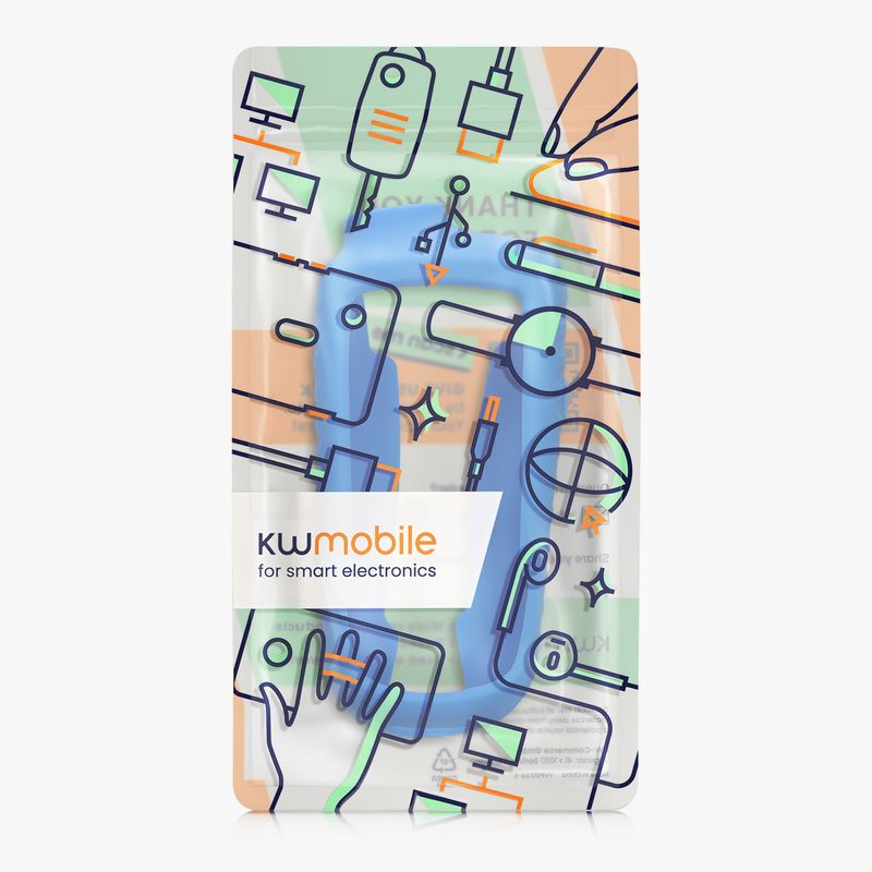 Sport si Outdoor - Ciclism - Accesorii pentru biciclete - Suporturi accesorii biciclete - Husa GPS Kwmobile pentru Garmin GPSMAP 64/64s/64st, anti-alunecare, silicon, albastru - Infinity.ro