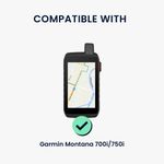 Sport si Outdoor - Ciclism - Accesorii pentru biciclete - Suporturi accesorii biciclete - Husa GPS Kwmobile pentru Garmin Montana 700i/750i, anti-alunecare, silicon, portocaliu - Infinity.ro