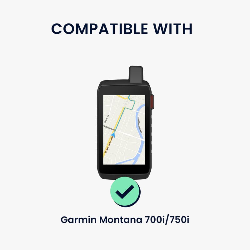 Sport si Outdoor - Ciclism - Accesorii pentru biciclete - Suporturi accesorii biciclete - Husa GPS Kwmobile pentru Garmin Montana 700i/750i, anti-alunecare, silicon, portocaliu - Infinity.ro
