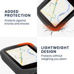 Sport si Outdoor - Ciclism - Accesorii pentru biciclete - Suporturi accesorii biciclete - Husa GPS Kwmobile pentru Garmin Edge 840/Edge 540, anti-alunecare, silicon, gri - Infinity.ro
