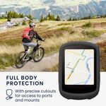 Sport si Outdoor - Ciclism - Accesorii pentru biciclete - Suporturi accesorii biciclete - Husa GPS Kwmobile pentru Garmin Edge 840/Edge 540, anti-alunecare, silicon, gri - Infinity.ro