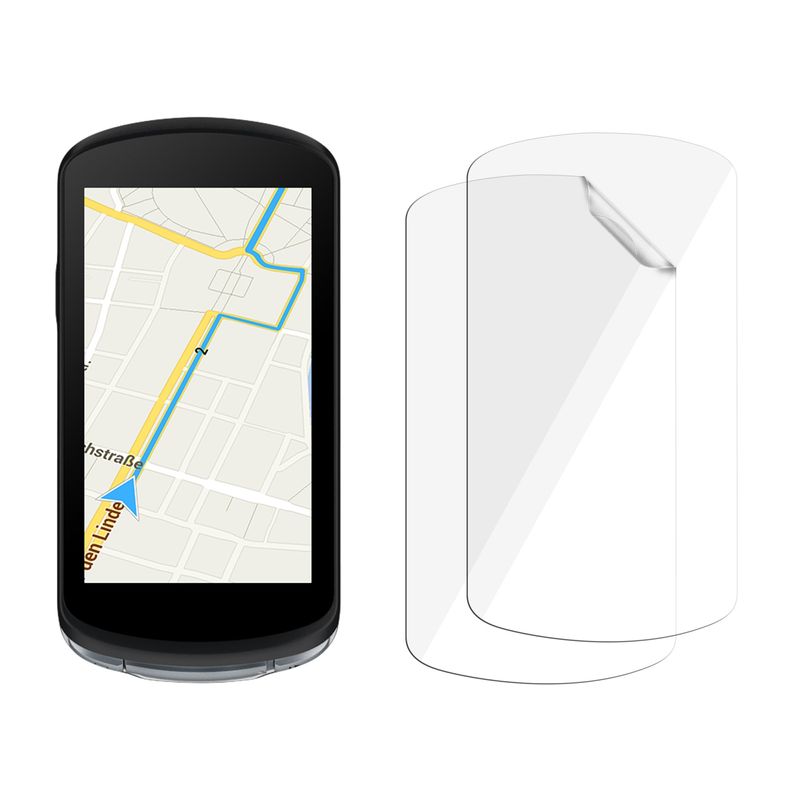 Sport si Outdoor - Ciclism - Accesorii pentru biciclete - Suporturi accesorii biciclete - Set 2 folii protectie Kwmobile pentru Garmin Edge 1040/1040 Solar, anti-amprenta, protectie la socuri, PET, transparent - Infinity.ro