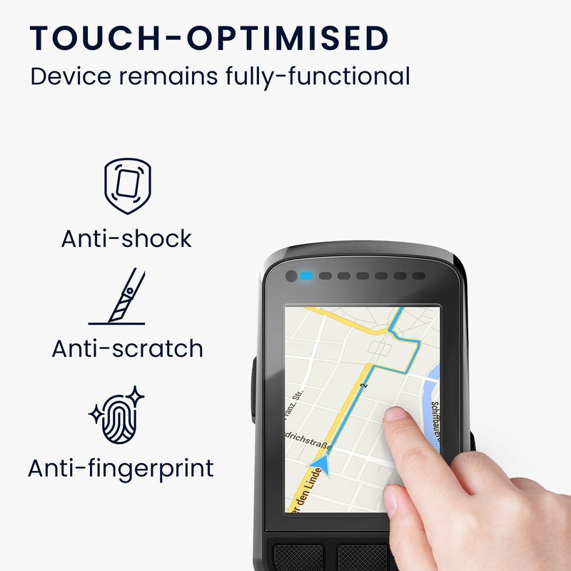 Sport si Outdoor - Ciclism - Accesorii pentru biciclete - Suporturi accesorii biciclete - Set 2 folii protectie Kwmobile pentru Wahoo ELEMNT BOLT, protectie la socuri, PET, transparent - Infinity.ro