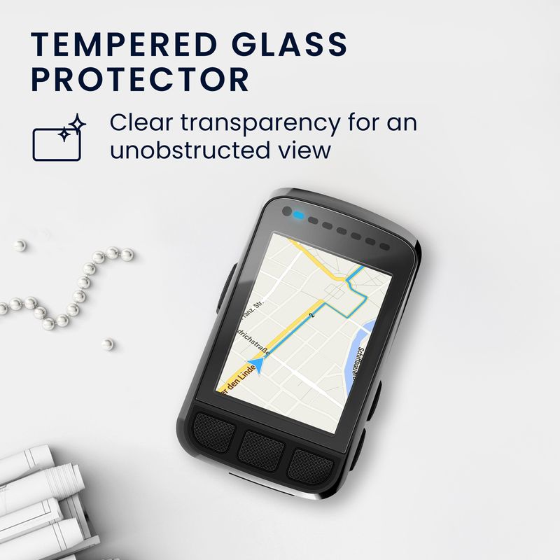 Sport si Outdoor - Ciclism - Accesorii pentru biciclete - Suporturi accesorii biciclete - Set 2 folii protectie Kwmobile pentru Wahoo ELEMNT BOLT, protectie la socuri, PET, transparent - Infinity.ro