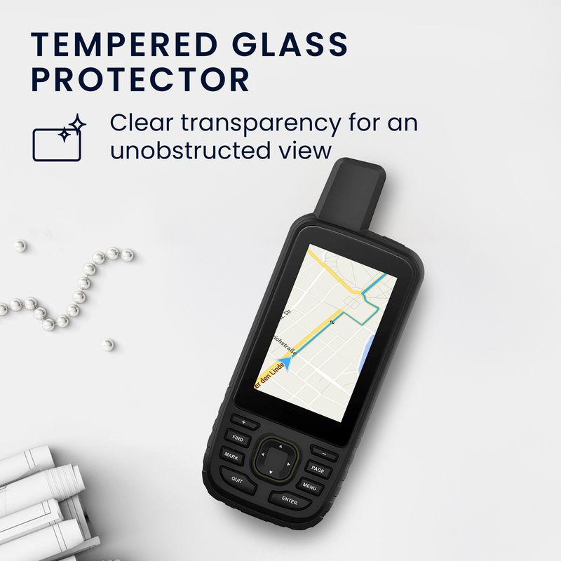 Sport si Outdoor - Ciclism - Accesorii pentru biciclete - Suporturi accesorii biciclete - Set 2 folii protectie Kwmobile pentru Garmin GPSMAP 67/67i, aplicare fara bule, PET, transparent - Infinity.ro