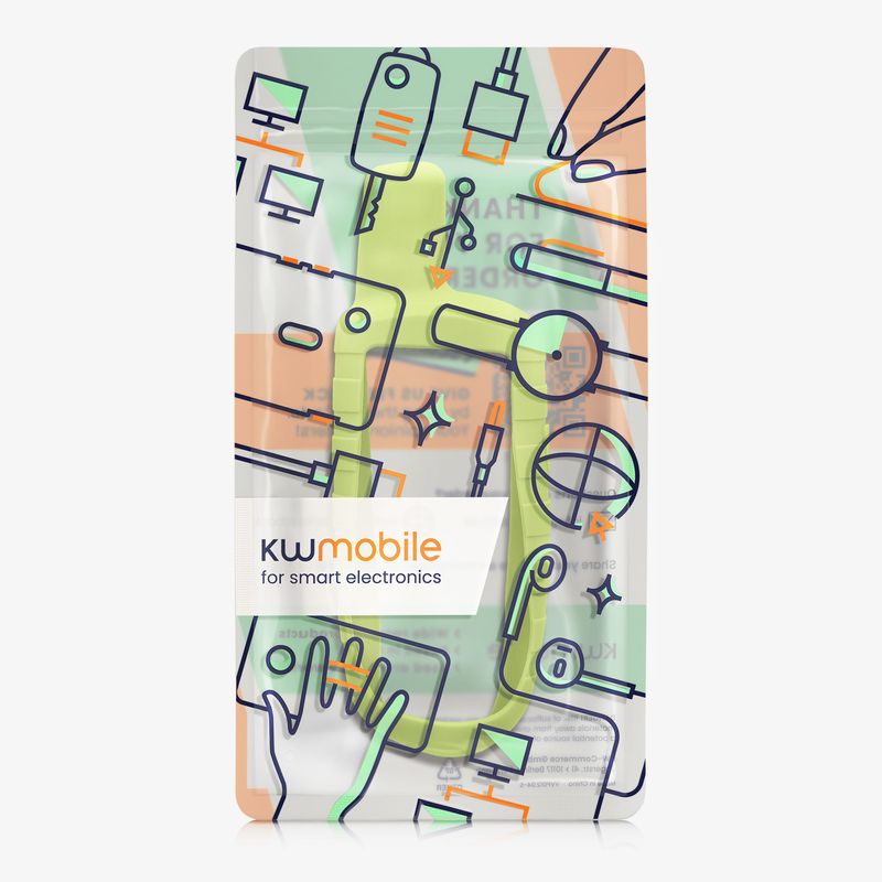 Sport si Outdoor - Ciclism - Accesorii pentru biciclete - Suporturi accesorii biciclete - Husa GPS Kwmobile pentru Garmin GPSMAP 65/62/62S/62SC, anti-alunecare, silicon, galben - Infinity.ro