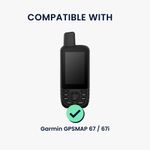 Sport si Outdoor - Ciclism - Accesorii pentru biciclete - Suporturi accesorii biciclete - Set 2 folii protectie Kwmobile pentru Garmin GPSMAP 67/67i, aplicare fara bule, PET, transparent - Infinity.ro