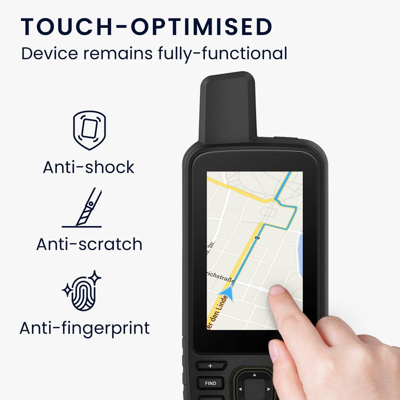 Sport si Outdoor - Ciclism - Accesorii pentru biciclete - Suporturi accesorii biciclete - Set 2 folii protectie Kwmobile pentru Garmin GPSMAP 67/67i, aplicare fara bule, PET, transparent - Infinity.ro