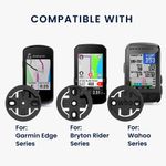 Sport si Outdoor - Ciclism - Accesorii pentru biciclete - Suporturi accesorii biciclete - Suport stand Kwmobile pentru ciclocomputer Garmin Edge, Bryton Rider si Wahoo ELEMNT, otel, negru - Infinity.ro