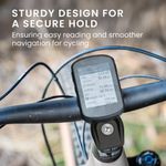 Sport si Outdoor - Ciclism - Accesorii pentru biciclete - Suporturi accesorii biciclete - Suport stand Kwmobile pentru ciclocomputer Garmin Edge, Bryton Rider si Wahoo ELEMNT, otel, negru - Infinity.ro