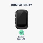 Sport si Outdoor - Ciclism - Accesorii pentru biciclete - Suporturi accesorii biciclete - Set 2 folii protectie Kwmobile pentru Garmin Edge MTB, aplicare usoara, protectie la zgarieturi, sticla, transparent - Infinity.ro