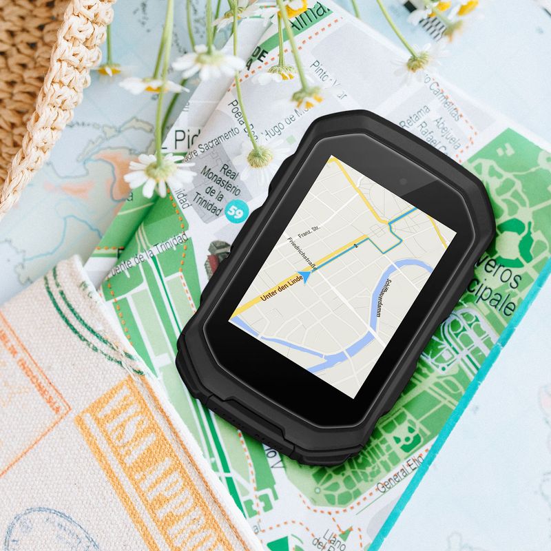 Sport si Outdoor - Ciclism - Accesorii pentru biciclete - Suporturi accesorii biciclete - Set 2 folii protectie Kwmobile pentru Garmin Edge MTB, aplicare usoara, protectie la zgarieturi, sticla, transparent - Infinity.ro