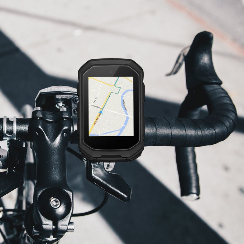 Sport si Outdoor - Ciclism - Accesorii pentru biciclete - Suporturi accesorii biciclete - Set 2 folii protectie Kwmobile pentru Garmin Edge MTB, aplicare usoara, protectie la zgarieturi, sticla, transparent - Infinity.ro