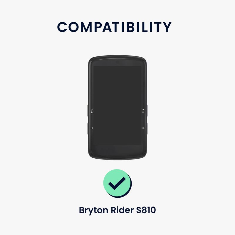 Sport si Outdoor - Ciclism - Accesorii pentru biciclete - Suporturi accesorii biciclete - Husa GPS Kwmobile pentru Bryton Rider S810, protectie la socuri, silicon, negru - Infinity.ro