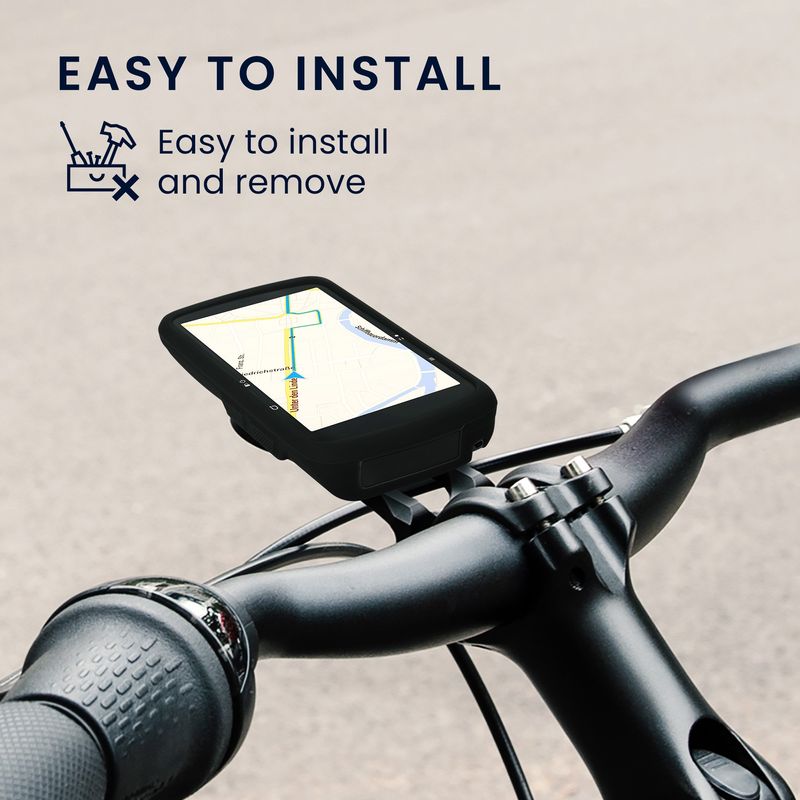 Sport si Outdoor - Ciclism - Accesorii pentru biciclete - Suporturi accesorii biciclete - Husa GPS Kwmobile pentru Bryton Rider S810, protectie la socuri, silicon, negru - Infinity.ro