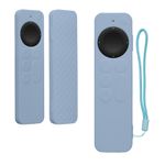 TV, Audio-Video si Foto - Accesorii TV si audio - Accesorii TV - Husa pentru telecomanda Kwmobile pentru Apple Siri Remote generatia 2 si 3, protectie la socuri, silicon, albastru - Infinity.ro