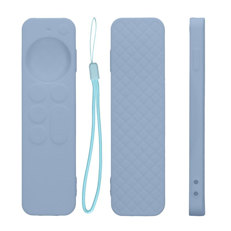 TV, Audio-Video si Foto - Accesorii TV si audio - Accesorii TV - Husa pentru telecomanda Kwmobile pentru Apple Siri Remote generatia 2 si 3, protectie la socuri, silicon, albastru - Infinity.ro