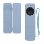 TV, Audio-Video si Foto - Accesorii TV si audio - Accesorii TV - Husa pentru telecomanda Kwmobile pentru Apple Siri Remote generatia 2 si 3, protectie la socuri, silicon, albastru - Infinity.ro