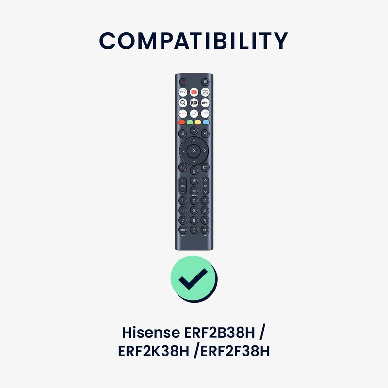 TV, Audio-Video si Foto - Accesorii TV si audio - Accesorii TV - Husa pentru telecomanda Kwmobile pentru Hisense ERF2B38H/ERF2K38H/ERF2F38H, protectie la socuri, silicon, negru - Infinity.ro