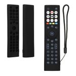 TV, Audio-Video si Foto - Accesorii TV si audio - Accesorii TV - Husa pentru telecomanda Kwmobile pentru Hisense ERF2B38H/ERF2K38H/ERF2F38H, protectie la socuri, silicon, negru - Infinity.ro