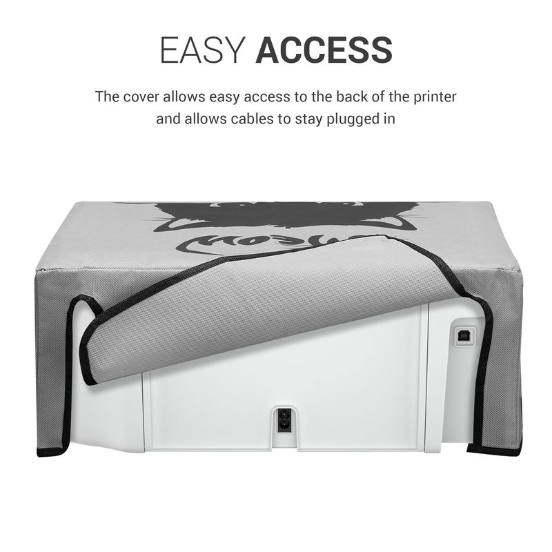 PC, gaming si accesorii - Imprimante, scanere & consumabile - Consumabile si accesorii - Accesorii imprimante - Husa imprimanta Kwmobile pentru HP DeskJet 2755e, DeskJet 2720e, 2710e, 2820e, 2721e, antipraf, textil, gri, negru - Infinity.ro