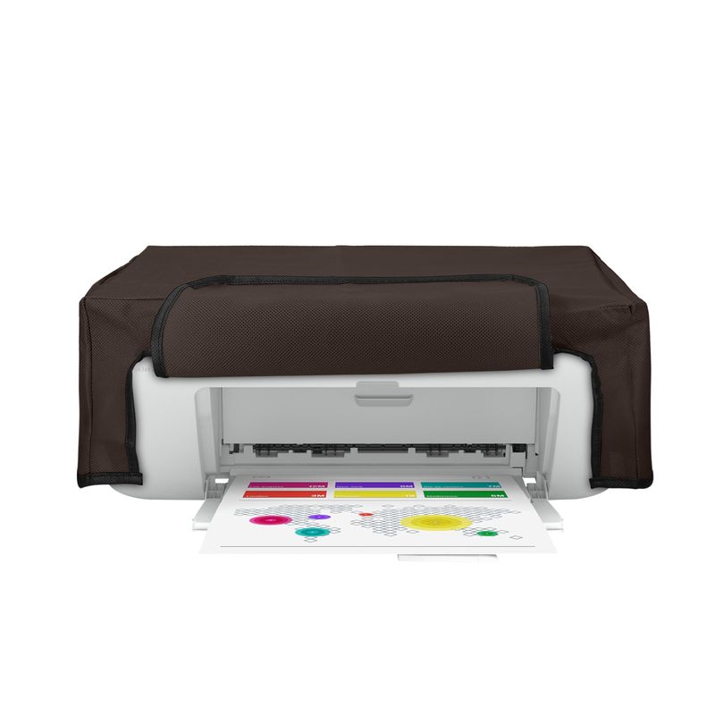PC, gaming si accesorii - Imprimante, scanere & consumabile - Consumabile si accesorii - Accesorii imprimante - Husa imprimanta Kwmobile pentru HP DeskJet 2755e, DeskJet 2720e, 2710e, 2820e, 2721e, antipraf, textil, maro - Infinity.ro