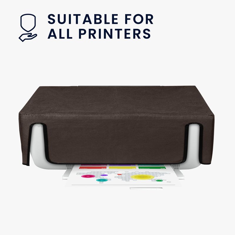 PC, gaming si accesorii - Imprimante, scanere & consumabile - Consumabile si accesorii - Accesorii imprimante - Husa imprimanta Kwmobile pentru HP DeskJet 2755e, DeskJet 2720e, 2710e, 2820e, 2721e, antipraf, textil, maro - Infinity.ro