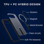 Laptop, Telefoane si Tablete - Telefoane mobile si accesorii - Accesorii Telefoane - Huse telefoane - Husa Kwmobile pentru Google Pixel 9a, compatibilitate MagSafe, incarcare wireless, policarbonat, TPU, negru, transparent - Infinity.ro