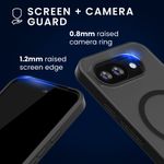 Laptop, Telefoane si Tablete - Telefoane mobile si accesorii - Accesorii Telefoane - Huse telefoane - Husa Kwmobile pentru Google Pixel 9a, compatibilitate MagSafe, incarcare wireless, policarbonat, TPU, negru, transparent - Infinity.ro
