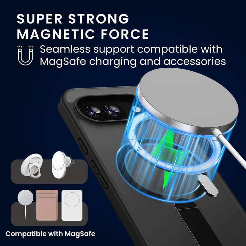 Laptop, Telefoane si Tablete - Telefoane mobile si accesorii - Accesorii Telefoane - Huse telefoane - Husa Kwmobile pentru Samsung Galaxy S23, MagSafe, incarcare wireless, TPU, sticla temperata, negru, transparent - Infinity.ro