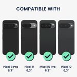 Laptop, Telefoane si Tablete - Telefoane mobile si accesorii - Accesorii Telefoane - Huse telefoane - Husa Kwmobile pentru Google Pixel 10/Pixel 10 Pro/Pixel 9/Pixel 9 Pro, TPU, sticla temperata, negru, transparent - Infinity.ro