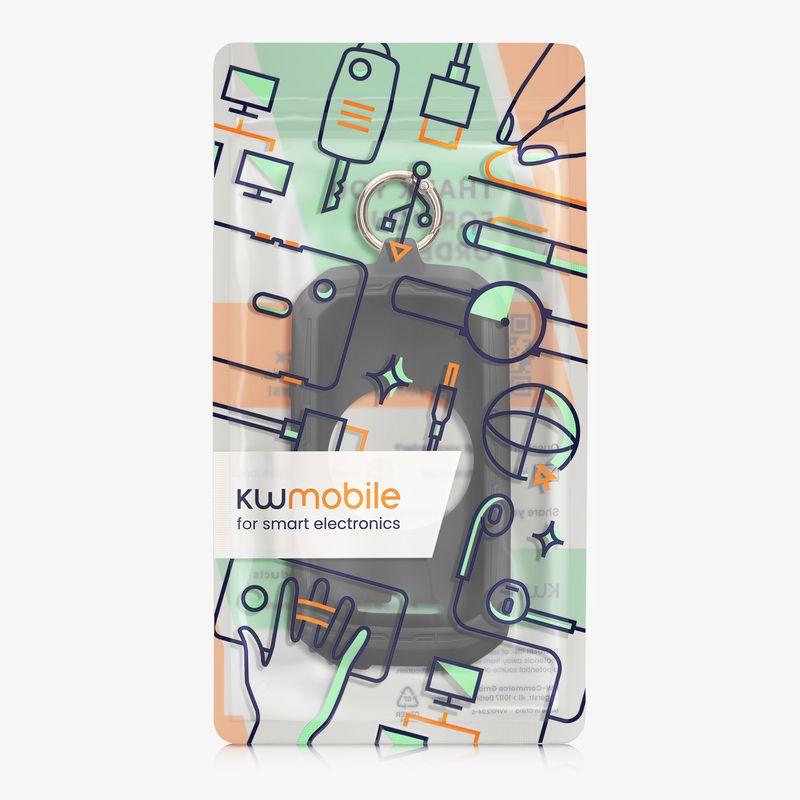 Sport si Outdoor - Ciclism - Accesorii pentru biciclete - Suporturi accesorii biciclete - Husa GPS Kwmobile pentru Garmin Edge 1050, prindere cu inel, anti-alunecare, silicon, negru - Infinity.ro