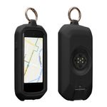 Sport si Outdoor - Ciclism - Accesorii pentru biciclete - Suporturi accesorii biciclete - Husa GPS Kwmobile pentru Garmin Edge 1050, prindere cu inel, anti-alunecare, silicon, negru - Infinity.ro
