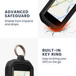 Sport si Outdoor - Ciclism - Accesorii pentru biciclete - Suporturi accesorii biciclete - Husa GPS Kwmobile pentru Garmin Edge 1050, prindere cu inel, anti-alunecare, silicon, negru - Infinity.ro