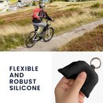 Sport si Outdoor - Ciclism - Accesorii pentru biciclete - Suporturi accesorii biciclete - Husa GPS Kwmobile pentru Garmin Edge 1050, prindere cu inel, anti-alunecare, silicon, negru - Infinity.ro